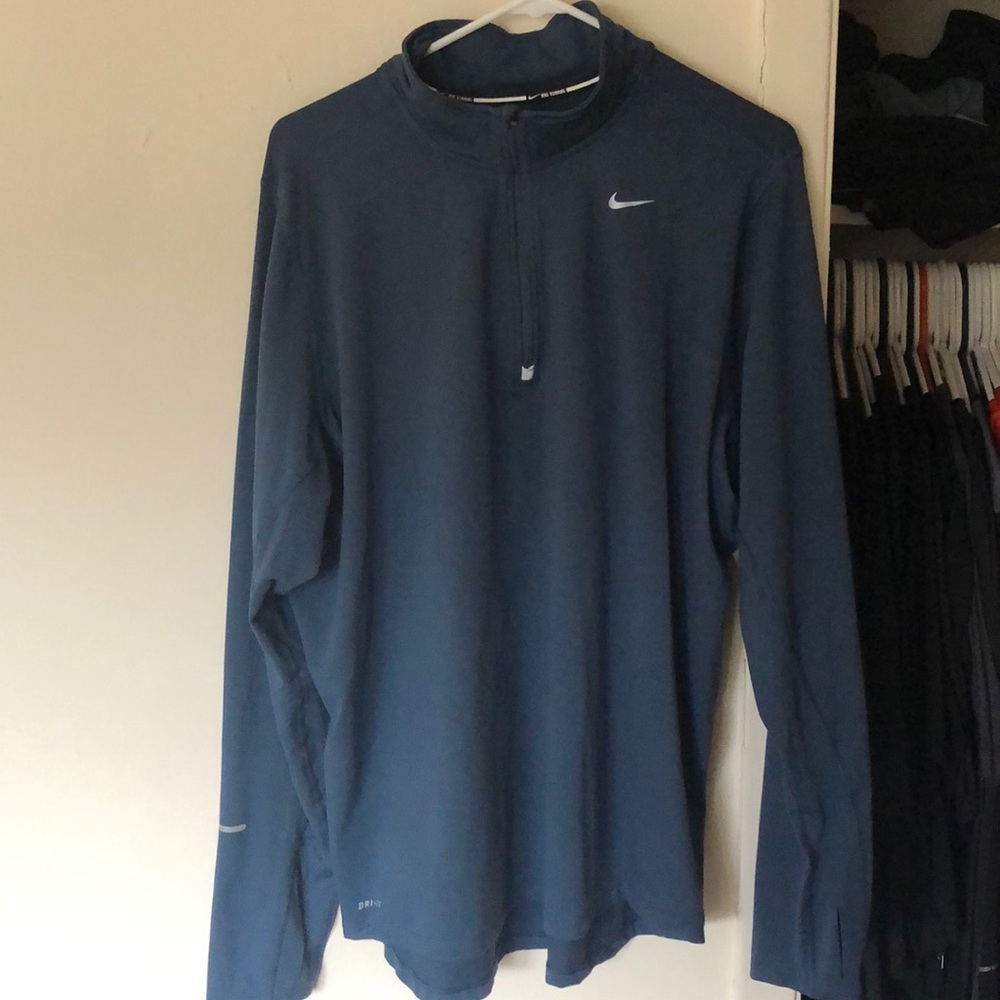 Nike running blue quarter zip never worn
